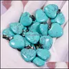 Charms Natural Stone 20 mm Heart Tigers Opal Opal Pink Quartz Star Healing Pendants Diy para accesorios de joyas que realizan entrega de ca￭da F DHNUQ