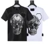 Camiseta masculina de designer masculina com letras imprimir mangas curtas camisas de verão masculino camisas pólo shinestone skull camisetas tamanho m-3xl #shop64