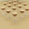 Storage Bottles Jars 12pcs/Lot 30ml DIY Mini ing Glass Bottles Cork Crafts 37mm Tiny Empty Jars Cork Stopper Transparent Souvenir Container 230217