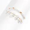 Anklets PuRui Fashion 2Pcs Imitation Pearl Beaded Korean Charm High Heels Ankle Chains Trend Sexy On Leg Chain Jewelry Gift