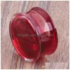 Bouchons Tunnels 120 Pcs Mélanger 616 Mm Liquide Rouge Sang Chair Tunnel Bouchon D'oreille Piercing Corps Bijoux Drop Delivery Dhgarden Dhmfj