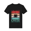 Men's T Shirts Coffee Vintage I Like And Maybe Casual Summer T-shirt Streetwear O Neck