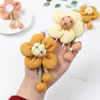 Fleurs décoratives Ins Style créatif mignon dessin animé soleil fleur bricolage maison cuisine réfrigérateur décoration vacances cadeau épingle à cheveux Bracelet