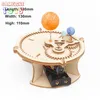 Sistema solar de madeira Globo Earth Sun Moon Modelo Experi￪ncia Kit Educacional Puzzle Science Lab Kids Toys