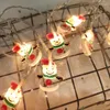 Strings Christmas Tree LED String Lights Battery Powered Fairy Snowman Santa Claus Light Perfect For