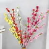Fleurs décoratives 125 cm fleur de soie artificielle cerisier printemps prune branche de fleur de pêche maison salle à manger bricolage décoration de fête de mariage