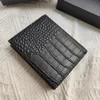 Men Credit Wallet Branded Card Holder Designer Fashion Bag Crocodile Backpack Luxury Purse Original Box Mini Coin Purses