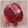 プラグトンネルF86新機能液体赤い血の耳ピアス60pcsミックス616mmボディジュエリープラグドロップ配信dhkza