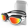 고글 전문 성인 안개 UV 보호 렌즈 남성 여성 편광 수영 고글 방수 조절 가능한 실리콘 수영 안경 230217