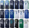 Printed Classic Basketball Luka Doncic Jerseys 77 Dwight Powell 7 Christian Wood 35 Jaden Hardy 3 Reggie Bullock 25 Kyrie Irving 2 City Custom Name Number Men