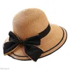 Шляпа Шляпа 2023 Весна и лето большая шляпа Женщины на открытом воздухе солнцезащитный крем солнечный крем солнечный сололовый лук складной пляж Панама Горрос Эгер22