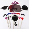 Other Event Party Supplies 76pcs DIY Po Booth Props Funny Mask Glasses Mustache Lip On A Stick Pobooth Birthday Wedding Decoration Party Accessories 230217