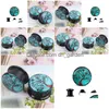 Plugs Tunnel Blue Tree Of Life Ear Plug Tunnel Uv Acrilico Gauge 64Pcs Mix 8 Size Body Expander Piercing Gioielli Drop Deliv Dhgarden Dhxia