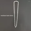 Choker QMHJE Crystal Stone Heart Charm Love Netclace Women Wedding Conganting Gold Silver Color Tennis Infinity Luxury Jewelery