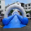 Buitenspellen Gigantische opblaasbare dia de stad Lange opblaasbare schuifslip Zomerwaterglijbaan voor hotday feestevenementen