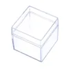 Sacs de stockage Acrylique transparent 5 faces Boîte de présentation de bijoux Case Square Cube Props BoxStorage