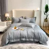 Bedding Sets Luxury Bed Linen Egyptian Cotton Set Duvet Cover Solid Color Pure Quilt Double 4Piece Home Textiles