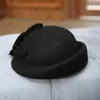 Beralar 4 Renk Sonbahar/Kış Yünlü Bere Beret Bowler Hat Painter Siyah Moda Partisi Düğünü