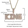 TopBling Hip Hop A-Z Custom Letters Pendant Necklaces Jewelry Bling Three Rows Zircon 18K Real Gold Plated Gifts