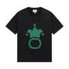 مصمم عصري رجال تي قمصان لطيفة قميص رسم القمصان T قمصان الأزياء الفاخرة T-Shirt رسالة طباعة Lightning Crown Size M-XXL