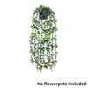 Fleurs décoratives décoration de jardin de maison, ficelle de fleurs artificielles en PU, plantes succulentes suspendues, accessoires d'arrangement, amoureux vert