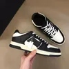 Klänningskor designer löpare topp låg casual sko kvinnor män sport retro sneakers svart vit läder snörning tränare med original låda