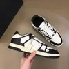 Klänningskor designer löpare topp låg casual sko kvinnor män sport retro sneakers svart vit läder snörning tränare med original låda