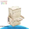 Environmental Wood Model Coin Swallowing Robot Puzzle Technology Science Education Kit Toys