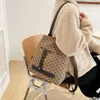 Zaino Borsa da donna 2023 Nuova borsa di tela Borsa a tracolla casual versatile Zaino multiuso