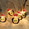 Strings Christmas Tree LED String Lights Battery Powered Fairy Snowman Santa Claus Light Perfect For