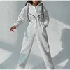 Kvinnors tvådelade byxor Casual Women Basic Hoodie Two Piece Set Dragkippor Drawstring Jacket Ytterkläder och Elastic Pencil Pant Suit Autumn Winter Tracksuit 230217