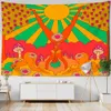 Tapeçarias vintage sol tapeçaria parede pendurado boho psicodélico místico bruxaria 80s tarô hippie decoração de casa pano de fundo tecido