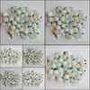 Charms Natural Stone Round Ball Pendant Opal Pendants Chakras Gem Fit Diy Earrings Necklace Making Assorted Drop Delivery Jewelry Fi Dhlhf