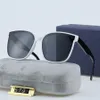 Дизайнерские солнцезащитные очки TR материал поляризационный Высококачественные брендовые солнцезащитные очки Мужские очки Женщины Открытый пляж Солнцезащитные стеклянные линзы Унисекс с коробкой