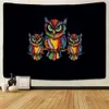 Tapestries Colour Feather Abstract Owl Tapestry Indian Bohemia Hippie Witchcraft Beach Towel Home Dormitory Decorative Tapestry