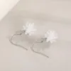 Boucles d'oreilles JoyceJelly 925 argent femmes bijoux cadeaux de noël Unique 3D flocon de neige conception pour mariage 2023