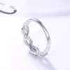 Cluster Rings 925 Sterling Silver Fashion Wedding Ring for Women Classic Luxury Mini Zircon Single Engagement Fine Jewelry Gift