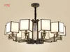 Pendants lampes de style chandelier de style chandelier lampe à manger de salle à manger simple combinaison de paquets modernes simples
