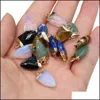 Чары натуральная стрелка Полушедно каменное розовое Quartz Healing Reiki Crystal Pendant Sender Diy Серьги для ожерелья женщины