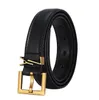 Riem voor vrouwen echt leer 3 cm breed hoge kwaliteit mannen ontwerper riemen S gesp cnosme Womens tailleband Cintura Ceintures D2188