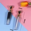 Vorratsflaschen 20 Stück 2 ml transparenter Farbverlauf Black Diamond Lip Gloss Tube Kosmetik Kunststoff Lipgloss Zauberstab Verpackungsbehälter