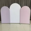 Decorazione per feste Viola e rosa Tessuto in tensione monocolore Sfondo grafica Arco Sfondo Po BoothParty