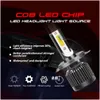 المصابيح الأمامية للسيارة TXVSO8 G2 LED المصابيح الأمامية H1/H4/H7/H8/H9/H11/9005/9006/9012 10000 LUMENS لا توجد إضاءة زاوية ميتة لـ Peridua/Proron // NIS DH3SM