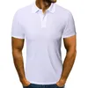 Polo da uomo 2023 Arrivo Camicia da uomo in cotone Top Marchio di moda Plus Size Manica corta Nero Bianco Homme Camisa 3XL