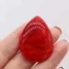 Pendant Necklaces Natural Dragon Bone Stone Water Drop Shape Agates For DIY Jewelry Necklace Making 30x40mm