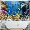 Wandtapijten Zeevis Kleurrijk Tapijt Onderwaterwereld Koraal Dierenmuur Hangend Strandlaken Tapestr Woonkamer Dorm Home Decor