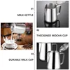 Mugs Cup Pitcher Frothing Coffee Jug Frother Stainless Steel Melting Steaming Espresso Pot Creamer Butter Latte Making Accessories