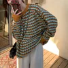 Kvinnors tröjor Shellsuning Korean Vintage Loos