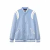 Herrjackor 2023 Luxury Classic Design SL Women Pu Leather Sticithing Men Casual Baseball Jacket