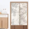 Cortina cortina porta de estilo japonês silhueta de planta simples pendurada haste decorativa Entrance CurtainScurtain cortina